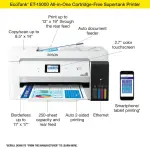 Epson - EcoTank ET-15000 Wireless All-In-One Printer- Inkjet - White (C11CH96201)