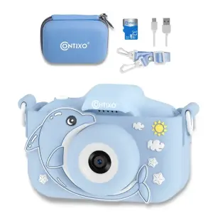 Contixo KC3 Kids 1080P Selfie Camera with Games – Blue