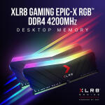 PNY 16GB XLR8 Gaming EPIC-X RGB 4000 MHz Desktop Memory Kit (2 x 8GB)