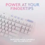 Logitech G715 Aurora TKL Wireless Gaming Keyboard - White Mist