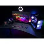 Arozzi - Arena Ultrawide Curved Gaming Desk - Pure Black (ARENA-NA-PURE-BLACK)