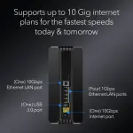 NETGEAR - Nighthawk BE19000 Tri-band Wi-Fi Router - Black (RS700S-100NAS)