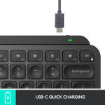 Logitech Wireless MX Keys Mini Keyboard & Lift Vertical Ergonomic Mouse Creative Kit (Black)