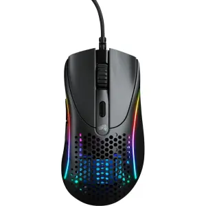 Glorious - Model D 2 Wired Optical RGB Gaming Mouse with 6 Programmable Buttons - Wired - Matte Black (GLO-MS-DV2-MB)