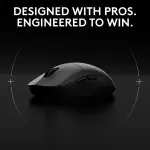 Logitech - PRO 2 LIGHTSPEED Lightweight Optical HERO 44K DPI Gaming Mouse - Wireless - Black (910-007246)
