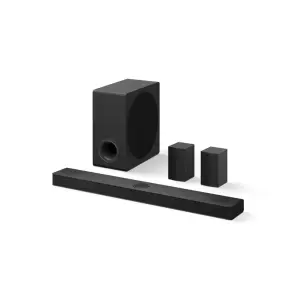 LG - 5.1.3-Channel S80TR Home Theater Soundbar with Wireless Subwoofer and Rear Speakers, Dolby Atmos, WOW Orchestra - Black (S80TR)
