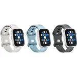 Silicone Bands for Apple Watch 44mm, 45mm, SE, 46mm Series 10, Ultra 49mm and Ultra 2 49mm (3-Pack) - Starlight, Blue/Gray and Gray (BE-AWB45SIL3GY)