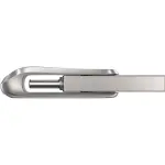 SanDisk - Ultra Dual Drive Luxe 256GB USB 3.1, USB Type-C Flash Drive - Silver (SDDDC4-256G-A46)