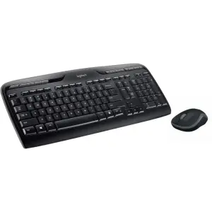 Logitech MK320 Wireless Keyboard and Mouse Bundle – Black