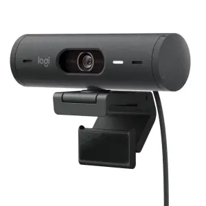 Logitech - Brio 500 1920x1080p Webcam with Privacy Cover - Graphite (960-001493)