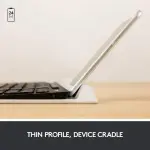 Logitech - K780 Wireless Scissor Keyboard Full-size - Graphite (920-008149)