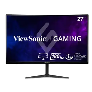ViewSonic - OMNI VX2718-PC-MHD 27" LCD Curved FHD Adaptive Sync Gaming Monitor (DisplayPort and HDMI) - Black