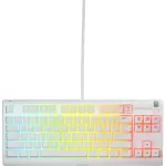 SteelSeries - Apex 3 TKL Wired Membrane Whisper Quiet Switch Gaming Keyboard 8 zone - White (64819)