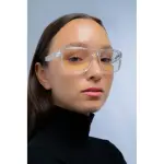 GUNNAR - Intercept Computer Glasses with Blue Light Reduction , Amber Lenses - Crystal (INT-07601)