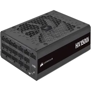 CORSAIR - HXi Series 1500W 80 Plus Platinum Fully Modular ATX Power Supply with Ultra-Low Noise - Black