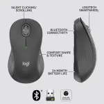 Logitech Signature M550 L Bluetooth Optical Mouse with Silent Clicks – Graphite