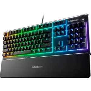 SteelSeries Apex 3 Wired Gaming Keyboard with 10-Zone RGB – Black