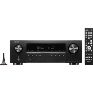 Denon - AVR-S770H (75W X 7) 7.2-Ch. with HEOS and Dolby Atmos 8K Ultra HD HDR Compatible AV Home Theater Receiver with Alexa - Black (AVRS770H)