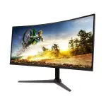 Acer - AOPEN 34\" VA LED QHD 180Hz 1ms FreeSync Premium Gaming Monitor (HDMI) - Black (34HC5CU S3biiphx)