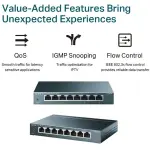 TP-Link 8-Port Gigabit Unmanaged Switch – Black