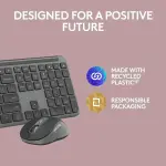 Logitech MK955 Signature Slim Wireless Keyboard & Mouse Combo – Quiet Typing, Graphite