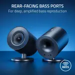 Razer - Nommo V2 X Full-Range 2.0 Gaming PC Speakers (2 Piece) - Black (RZ05-04760100-R3U1)