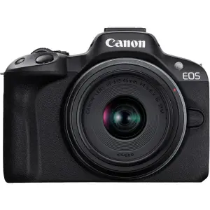 Canon EOS R50 4K Mirrorless Camera with RF-S 18-45mm Lens – Black