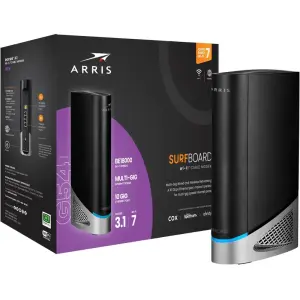 ARRIS - Surfboard Wi-Fi 7 Router with DOCSIS 3.1 Cable Modem - Black (G54)