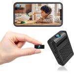 Mini Security Camera with 180° Lens, 4K WiFi, Motion Detection & Night Vision