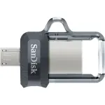 SanDisk - Ultra 256GB USB 3.0, Micro USB Flash Drive - Gray / Transparent (SDDD3-256G-A46)