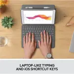 Logitech - Combo Touch Keyboard Folio for Apple iPad 10.2" - Graphite (920-009608)
