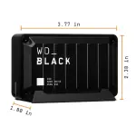 WD - D30 2TB Game Drive for PlayStation and Xbox External USB Type-C Portable SSD - Black