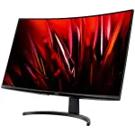 Acer - Nitro Gaming 31.5" Curved WQHD 180Hz 1ms FreeSync Premium Gaming Monitor (DisplayPort, HDMI x2) - Black