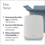 NETGEAR - Orbi 750 Series AX5200 Tri-Band Mesh Wi-Fi 6 System (2-pack) (RBK752P-100NAS)