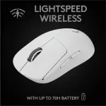 Logitech PRO X SUPERLIGHT Wireless Gaming Mouse – HERO 25K Sensor, White