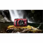 Olympus OM SYSTEM TG-7 4K Waterproof Digital Camera – Red