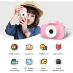 MyFirst Camera 3 Kids Digital Camera (16MP, Selfie Lens, Shockproof) – Pink