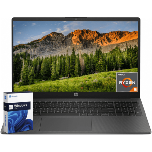 HP Essential 255 G10 15.6" Laptop, AMD Ryzen 5 7530U, 16GB RAM, 512GB SSD, Windows 11 Pro, Silver