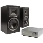 MartinLogan - Motion Foundation B1 x WiiM Amp Bundle, with Accessories - Black (B1BNDLBLK)