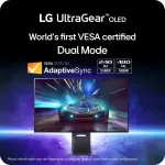 LG UltraGear 32" OLED Gaming Monitor - 4K 240Hz / FHD 480Hz, 0.03ms, G-SYNC, FreeSync Pro - Black