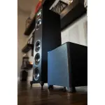 MartinLogan - Dynamo Foundation 10, 10” Sealed, Powered Subwoofer, with Magnitude MT-400 Amplifier, DSP-Optimized, and Wireless Ready - Brushed Black (DYNFND10D)