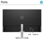 HP 27" FHD 100Hz IPS Monitor with Adjustable Height – Silver & Black