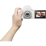 Sony ZV-1F Vlog Camera for Content Creators – White