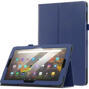 SaharaCase - Bi-Fold Folio Case for Amazon Fire HD 10 (2023) - Navy Blue