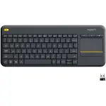 Logitech K400 Plus Wireless Keyboard with Touchpad – Black