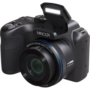 Minolta ProShot MN26Z 20MP Bridge Camera with 26x Zoom – Black