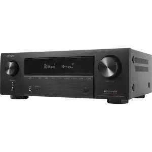 Denon - AVR-X1800H - 80W 7.2-Ch. Bluetooth Capable with HEOS 8K Ultra HD Built-In HDR Compatible A/V Home Theater Receiver - Black (AVRX1800H)