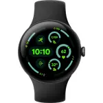 Google - Pixel Watch 3 (45mm) Smartwatch with Obsidian Band - Wi-Fi - Matte Black (GA05785-US)