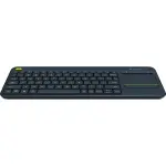 Logitech K400 Plus Wireless Keyboard with Touchpad – Black