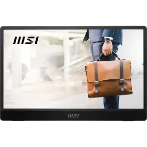 MSI ProMP161E2 15.6" IPS FHD Portable Monitor with Speaker (Mini HDMI, Type-C) - Metal Gray